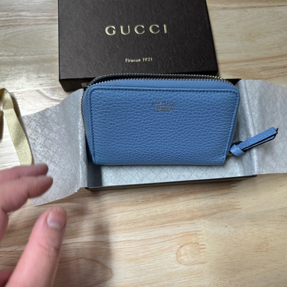 NWT GUCCI Swing Zipped Accordion Card Holder Wallet - Picture 4 of 10